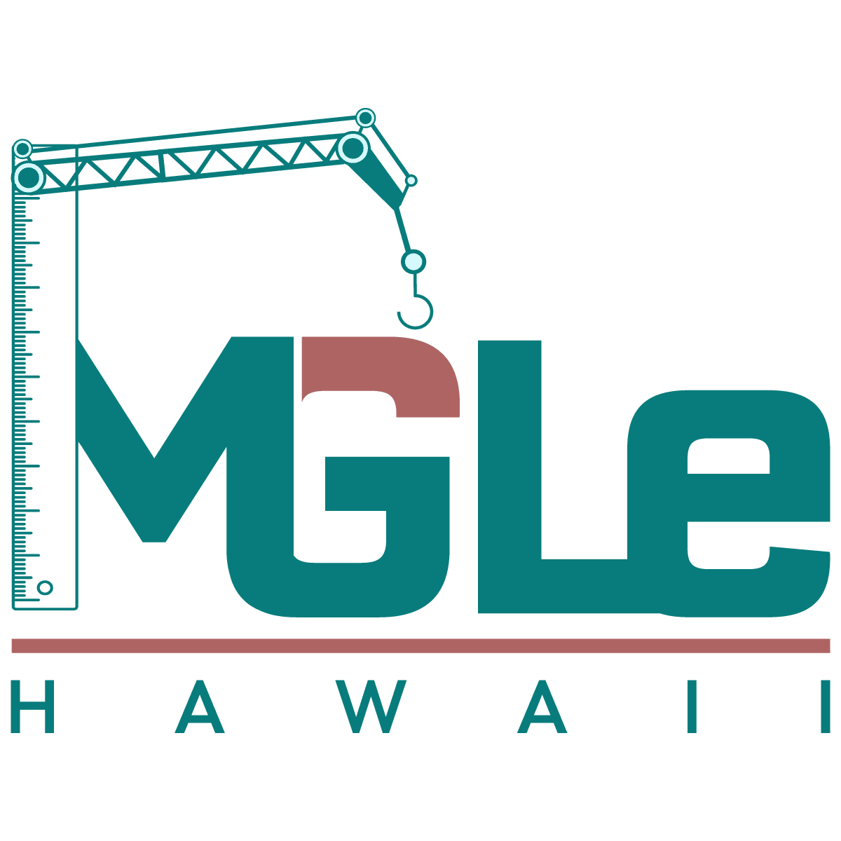 A green background with the word " mgle hawaii ".